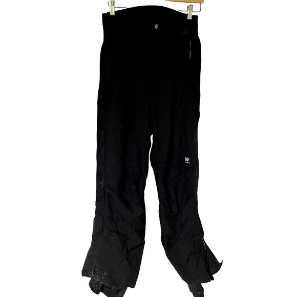 Helly Hansen black padded snowpants side zips waterproof breathable women's S - Picture 1 of 11